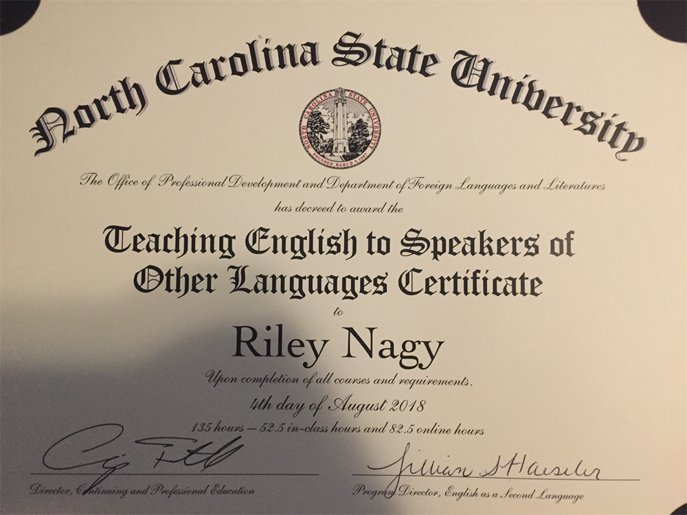 TESOL Certificate