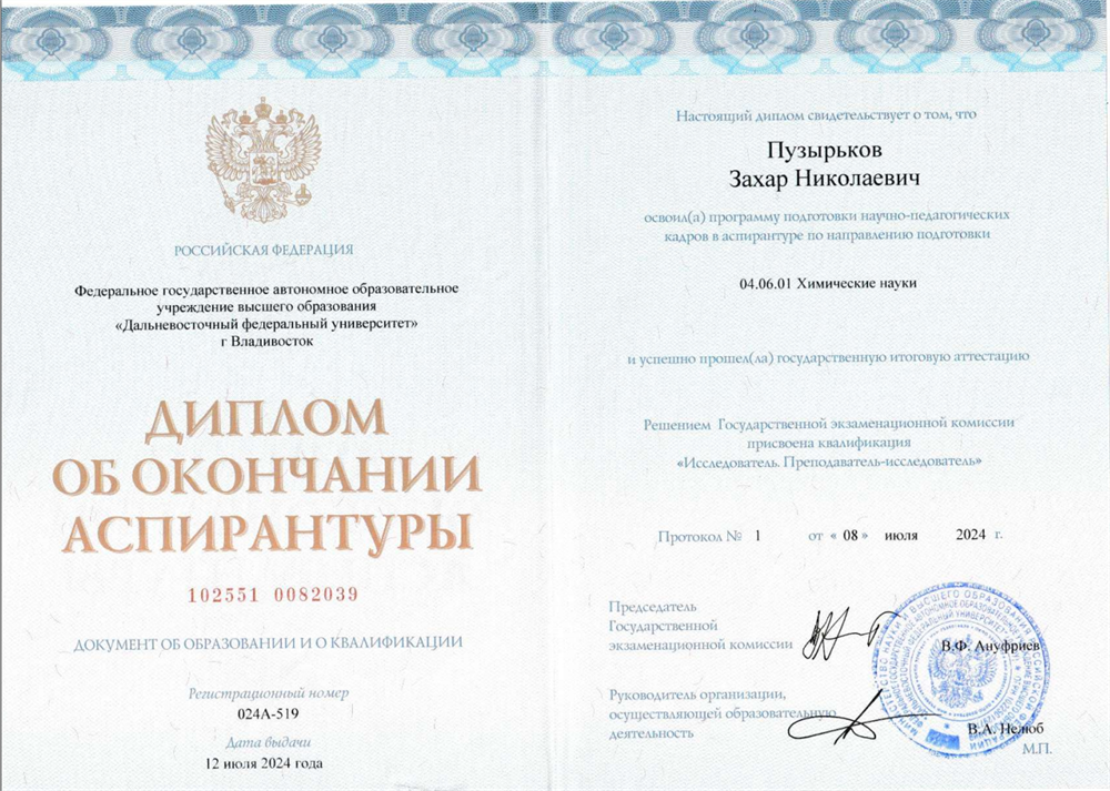 Диплом аспирантура
