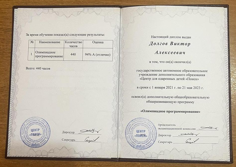 Олимпиадное программирование "A"