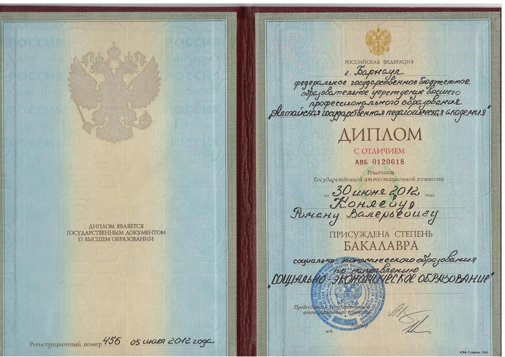 Диплом бакалавра 