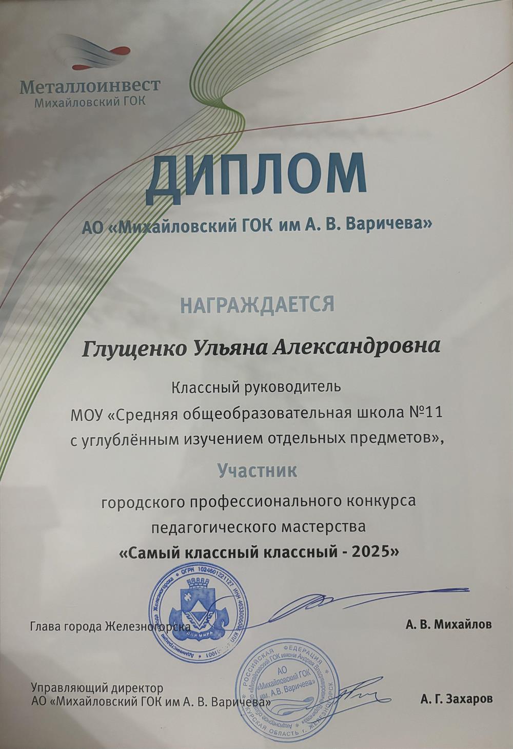 Диплом. Участник профессионального конкурса 