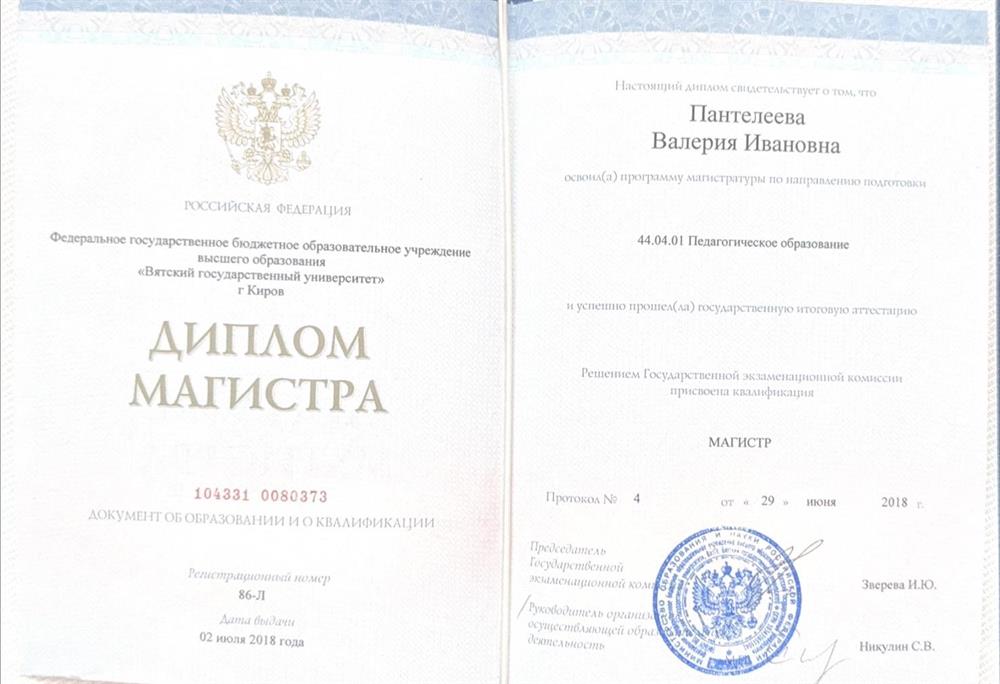 Диплом магистра. Педагогическое образование. Иностранный язык