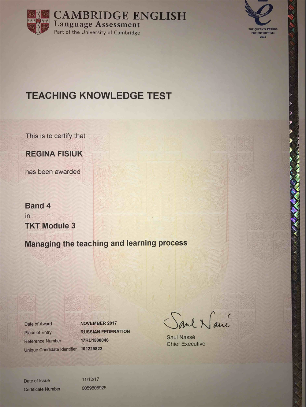 Педагогические кембриджские сертификаты TKT (Teaching Knowledge Test) Module 3