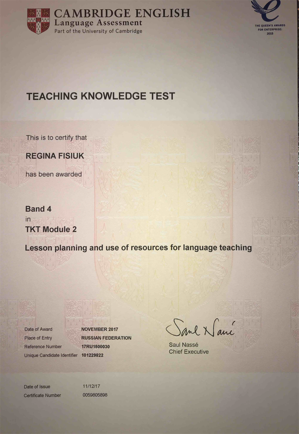 Педагогические кембриджские сертификаты TKT (Teaching Knowledge Test) Module 2