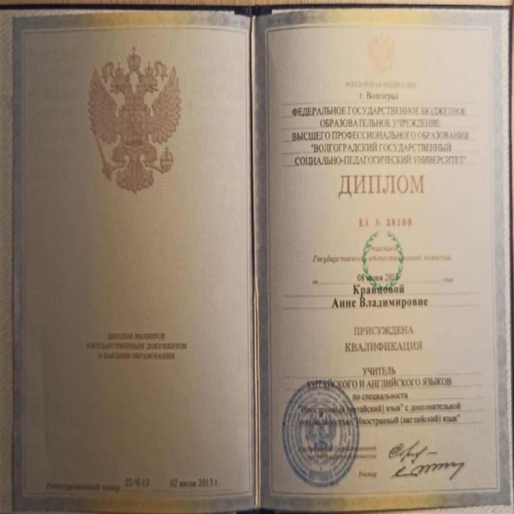Диплом (Специалитет)