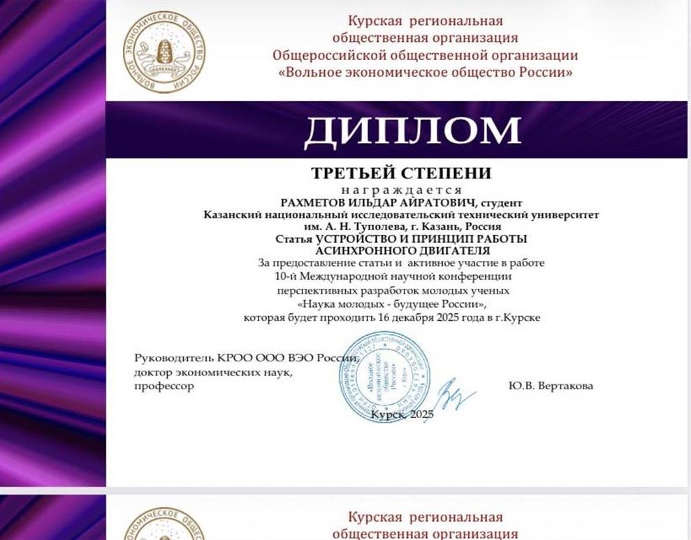 дипломы за опубликованные статьи в РИНЦ 