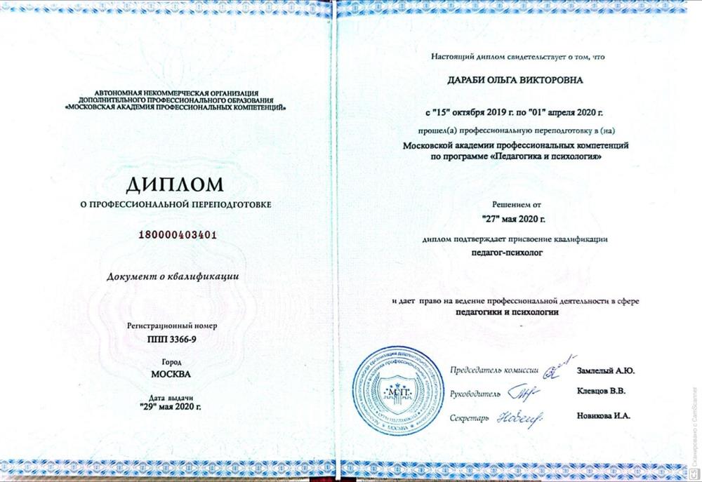 Московская академия профессиональных компетенций. Повышение квалификации. 