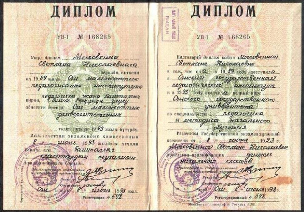 Диплом об образовании