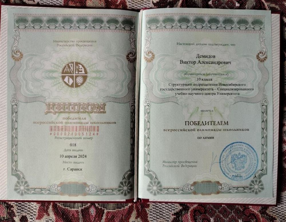 Победитель ВСОШ 2024