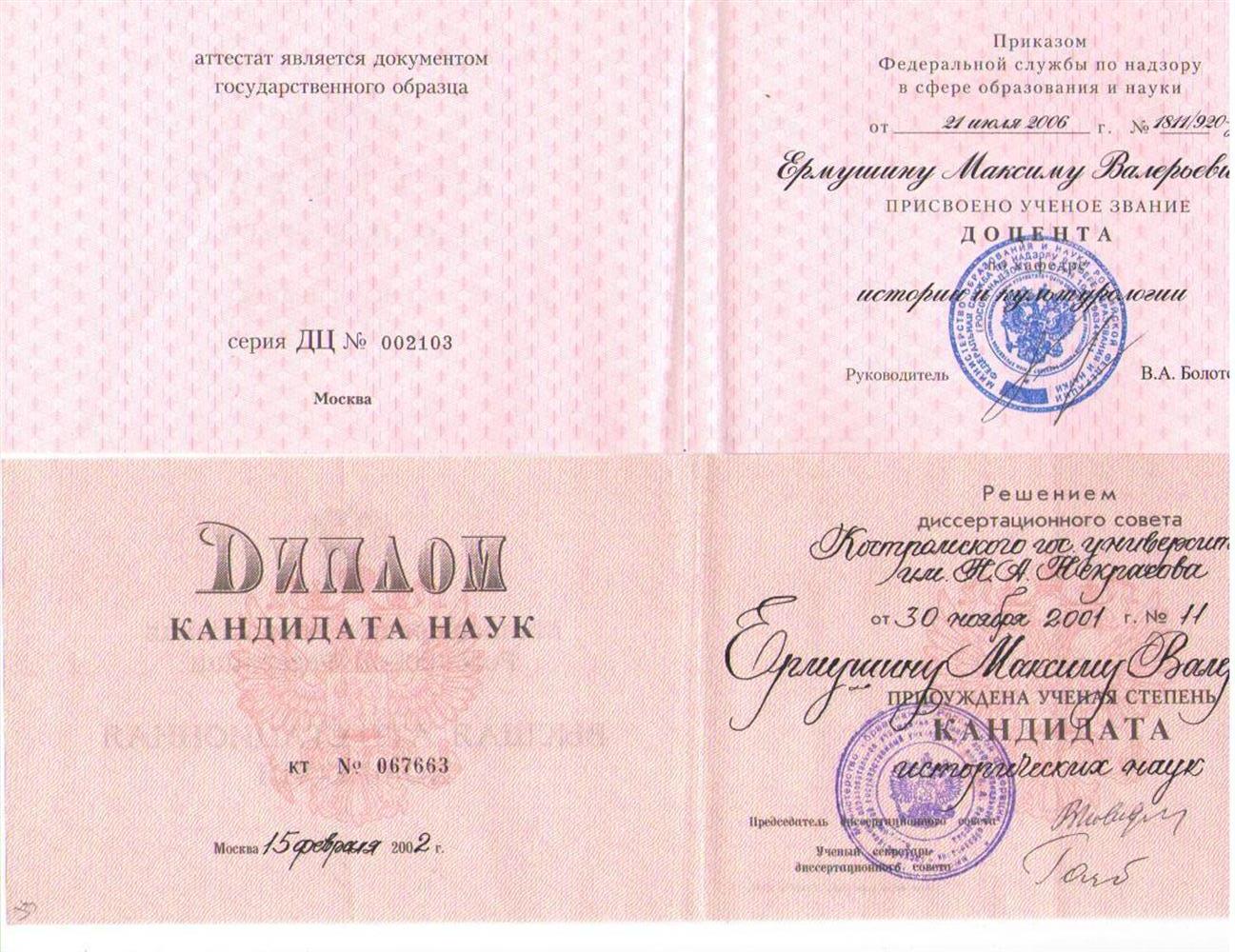 Дипломы