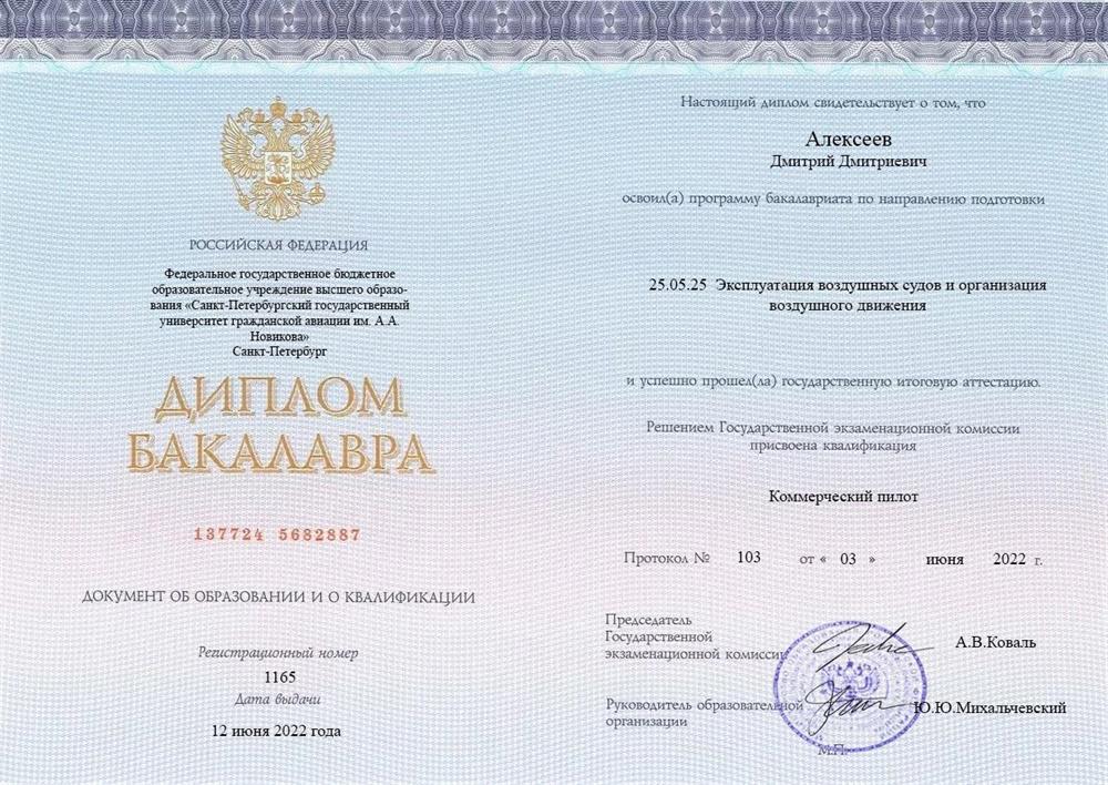 Диплом бакалавра