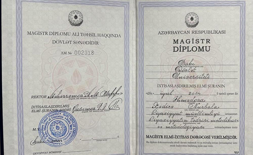 Диплом магистра