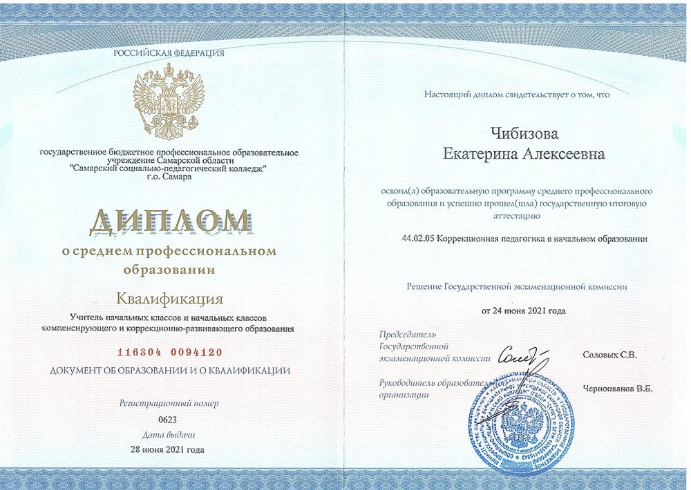 Диплом колледжа