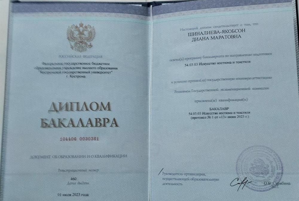 Диплом бакалавра 