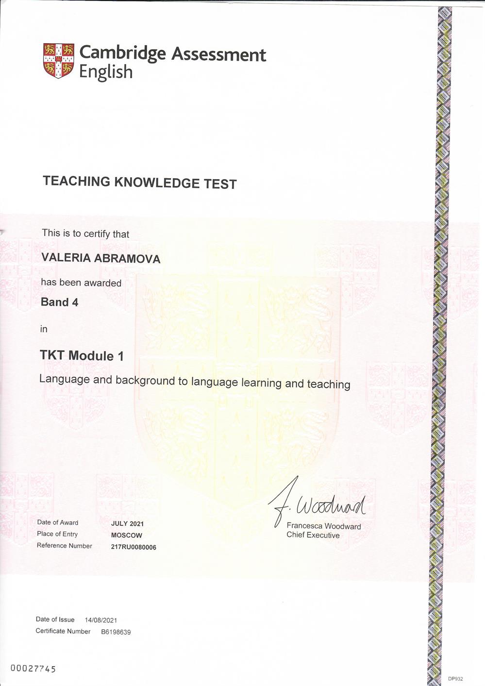 TKT Module 1