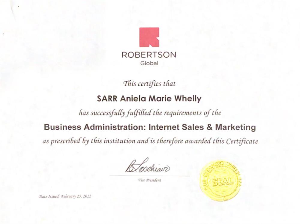 Canadian school certificate in business administration 
