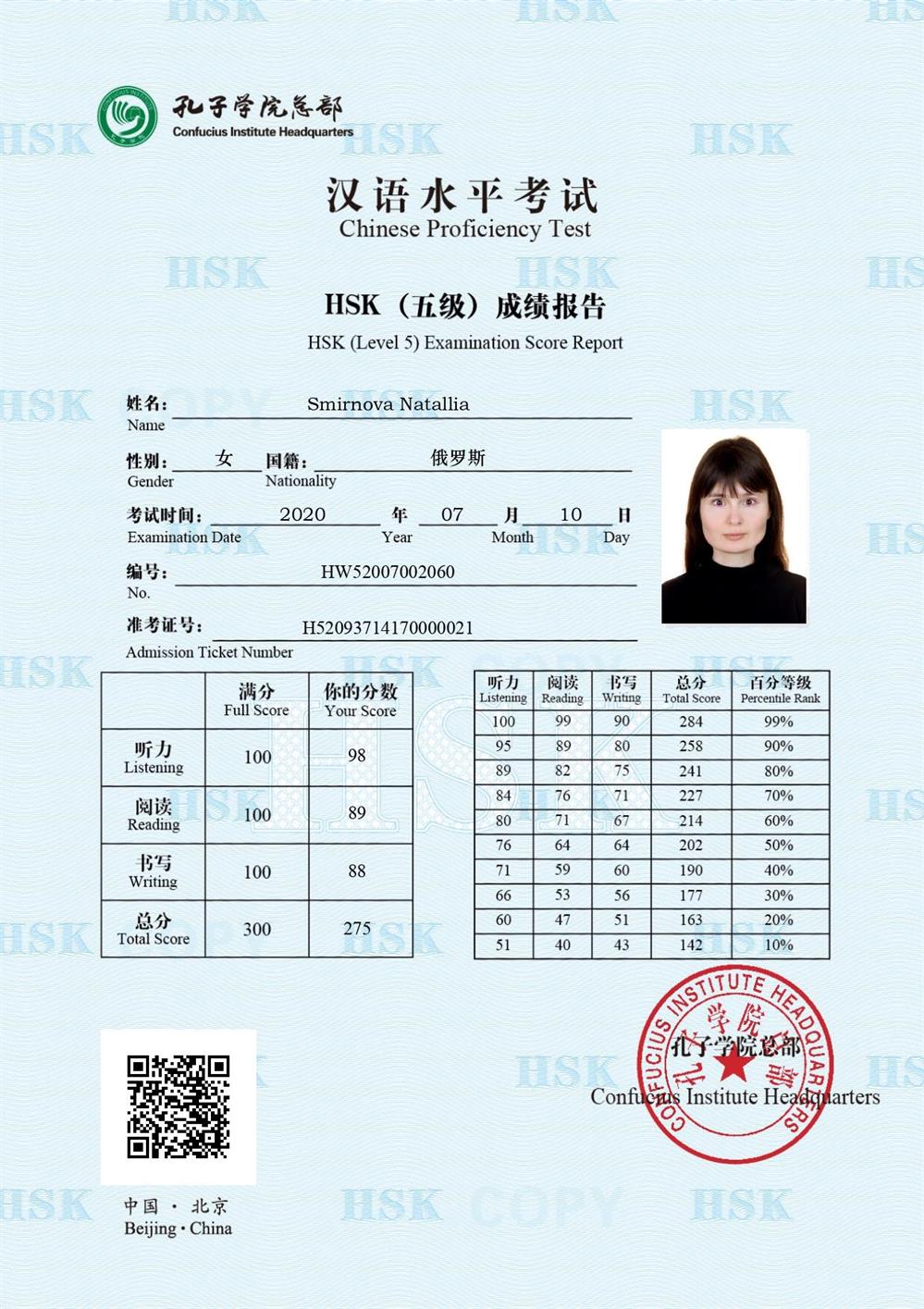 HSK5 - Международный сертификат по китайскому языку