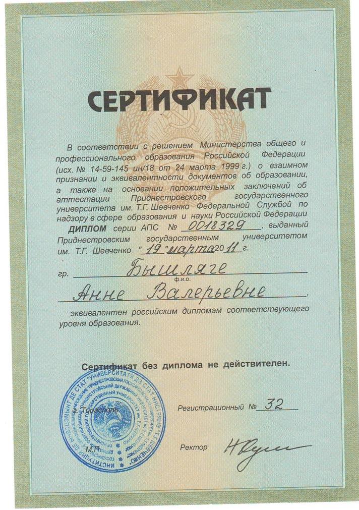 Сертификат