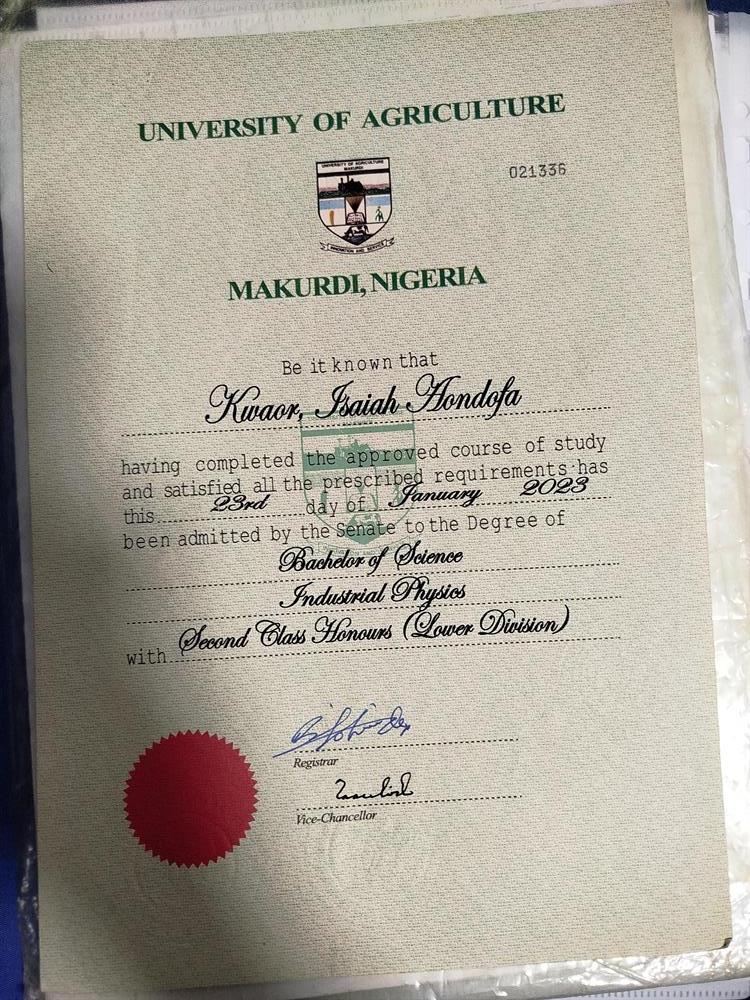 Bachelor of Science 