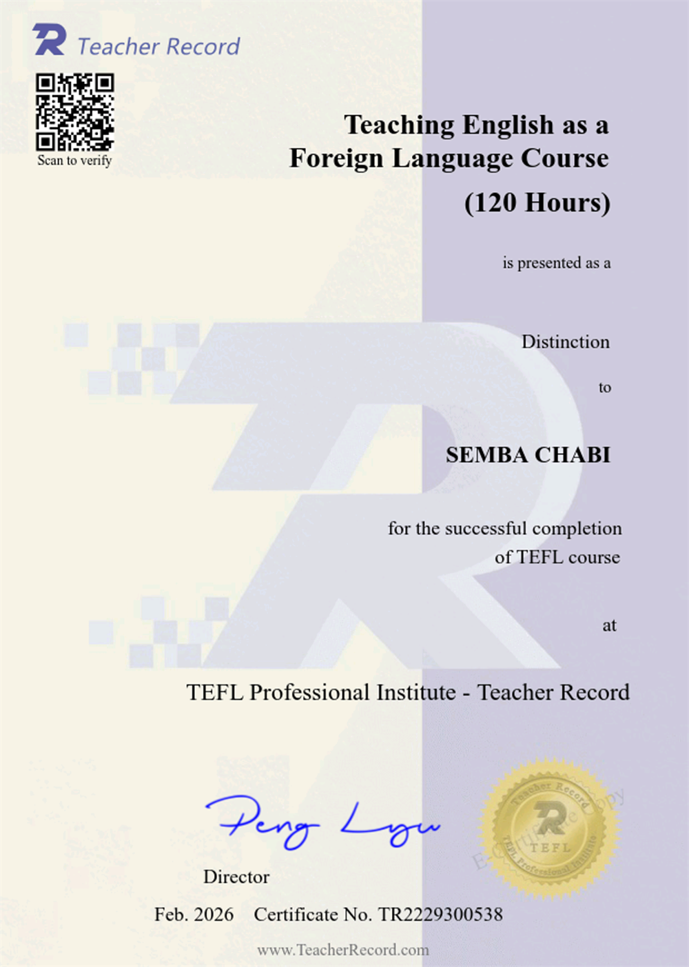 Teaching English as a Foreign Language TEFL Course Certificate 