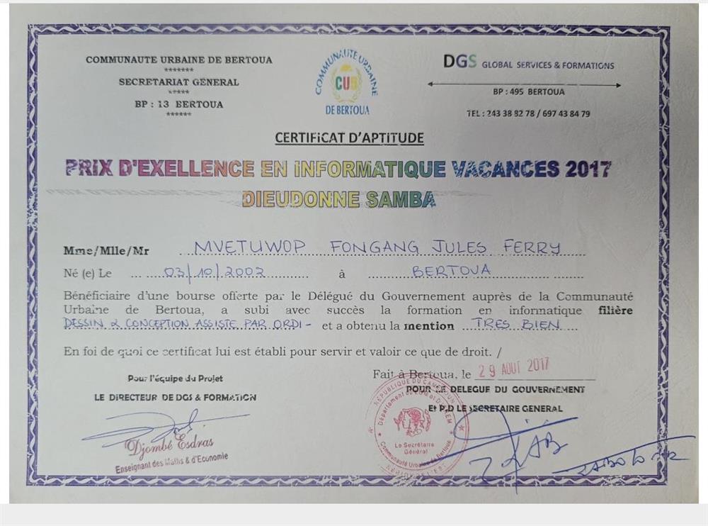 Свидетельство об обучении рисованию с помощью компьютера
