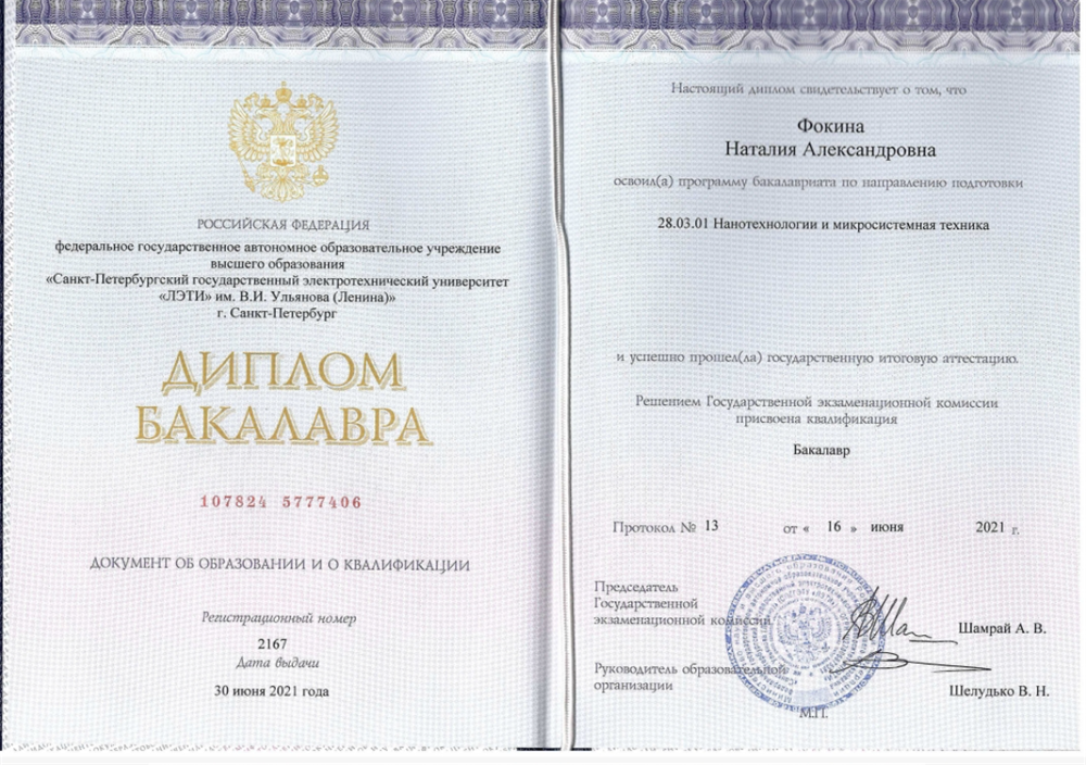 Диплом бакалавра