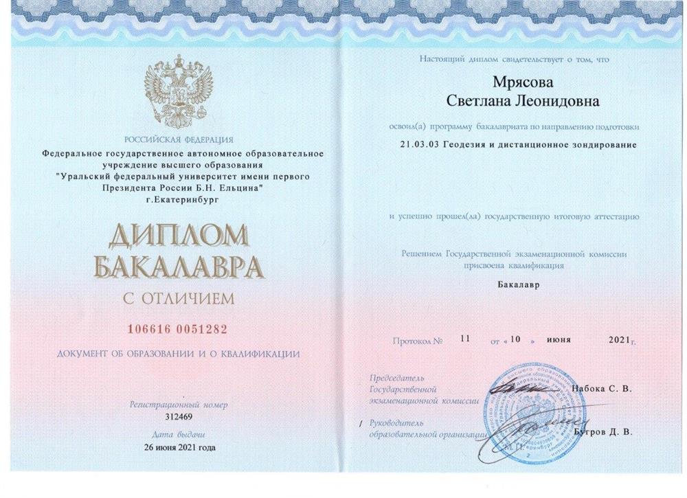 Диплом бакалавра