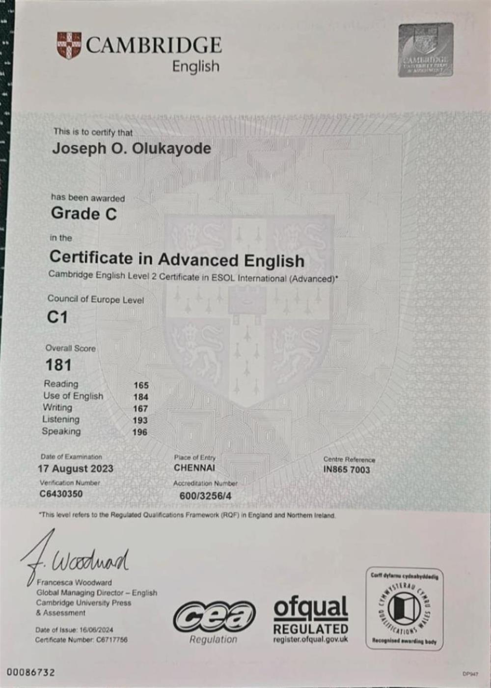 Advanced English 
