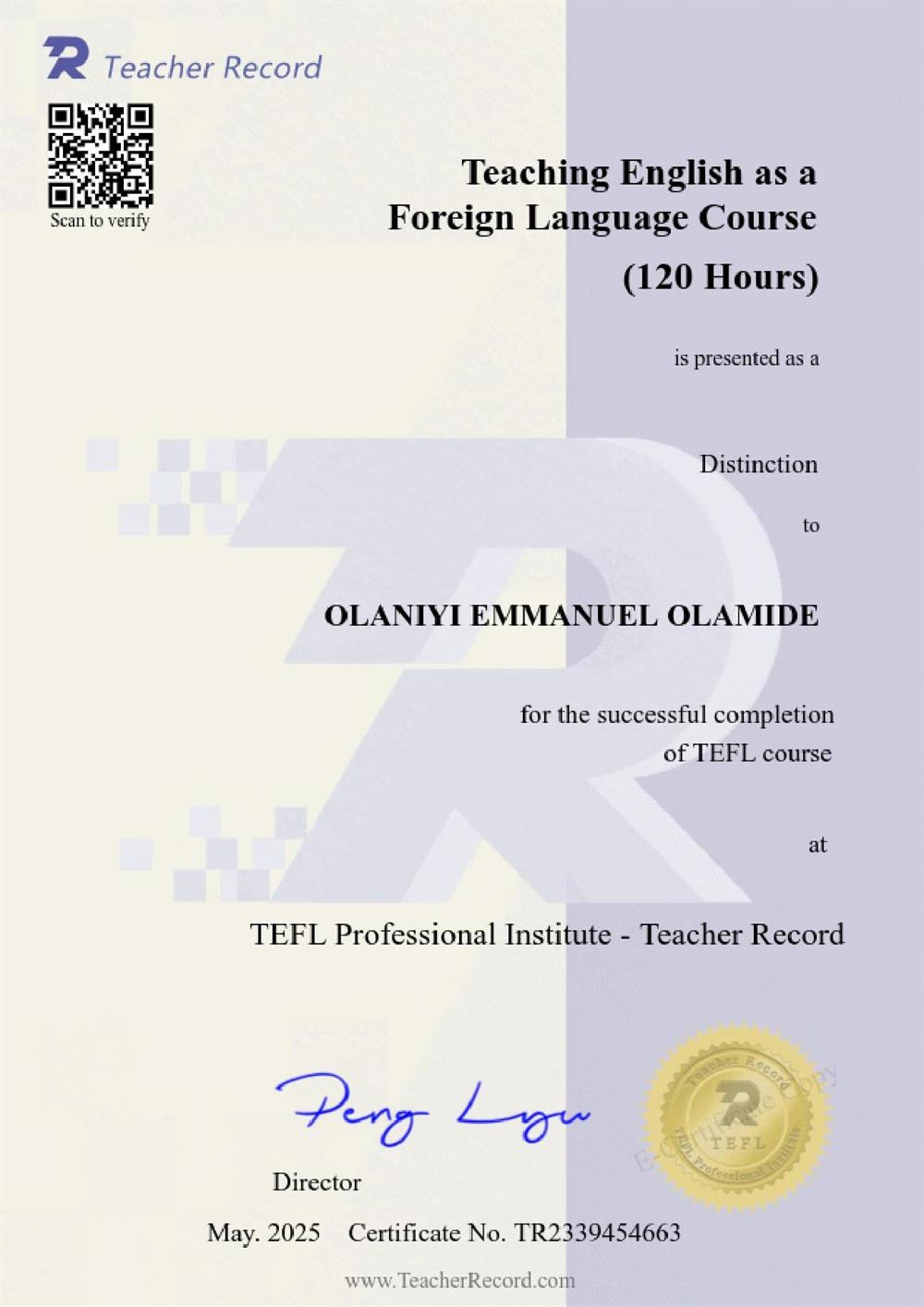 TEFL Teachers Training