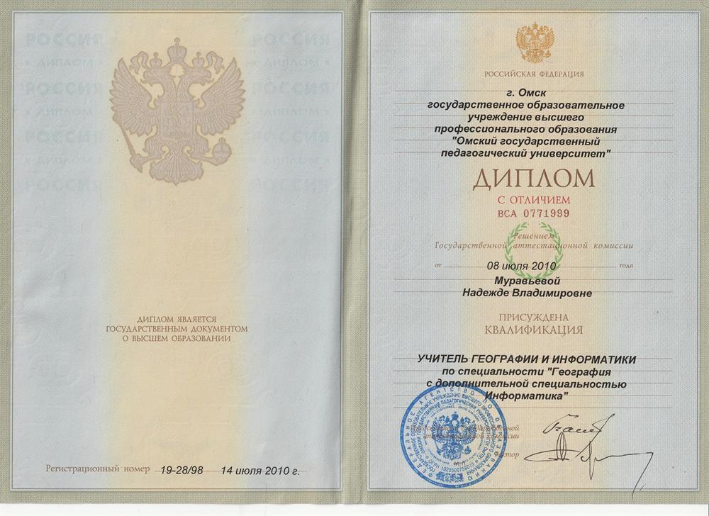 диплом о высшем образовании