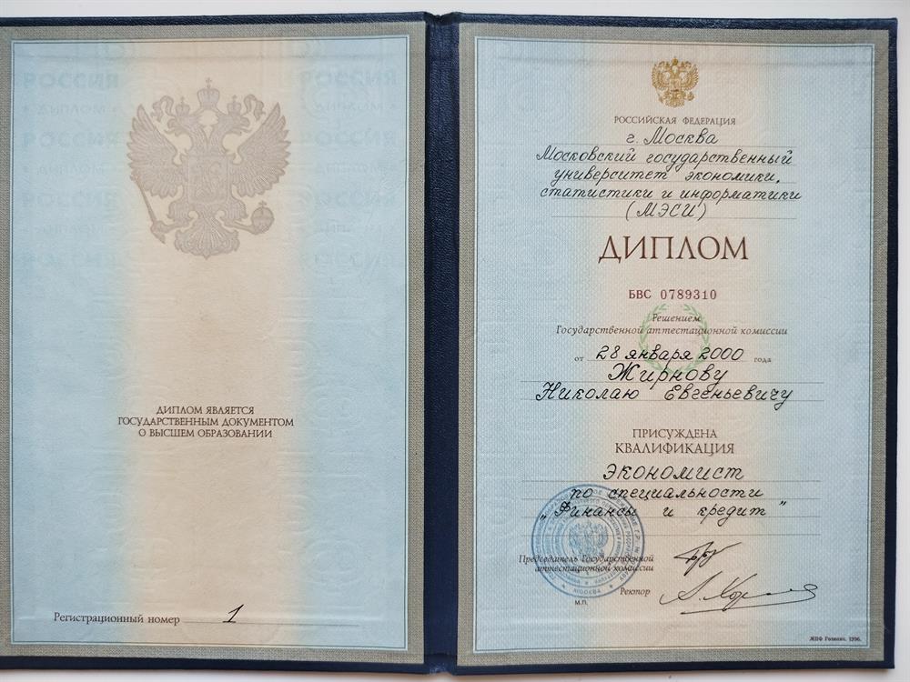 диплом МЭСИ