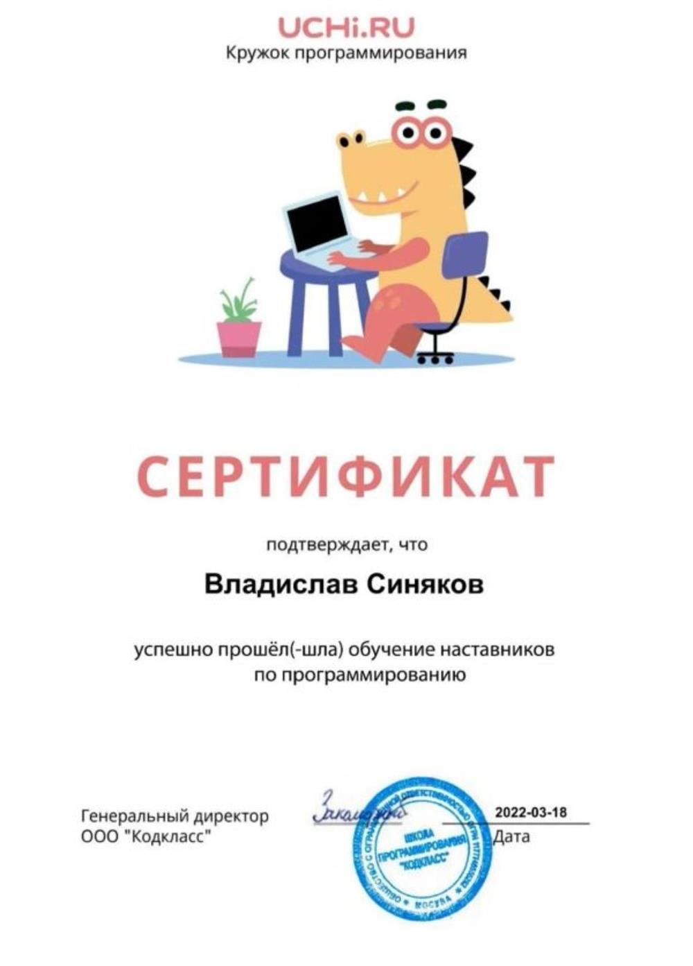 наставник-программист 