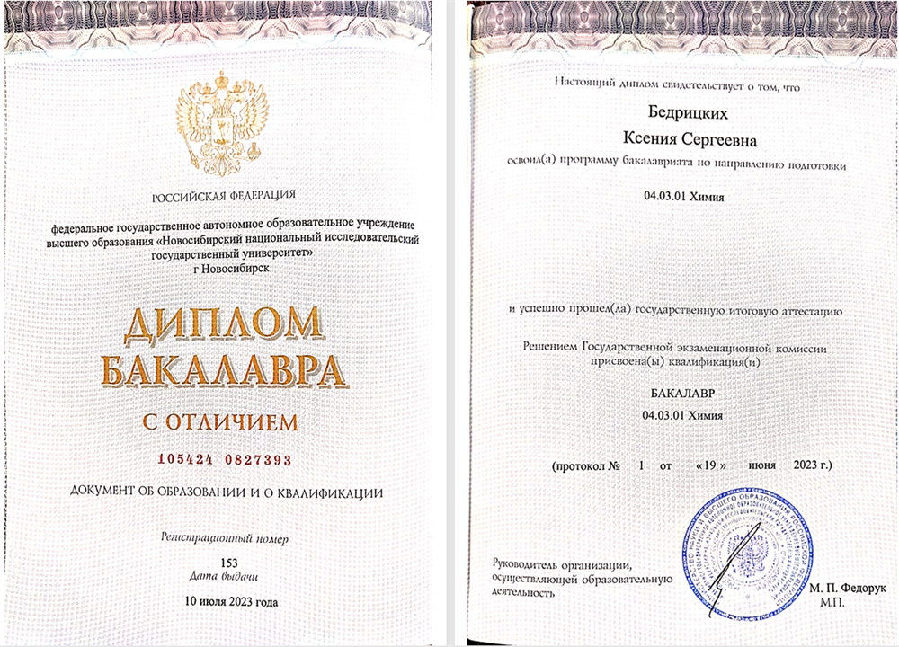 Диплом бакалавра с отличием
