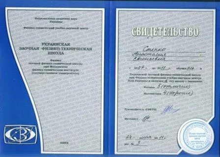 Свидетельство
