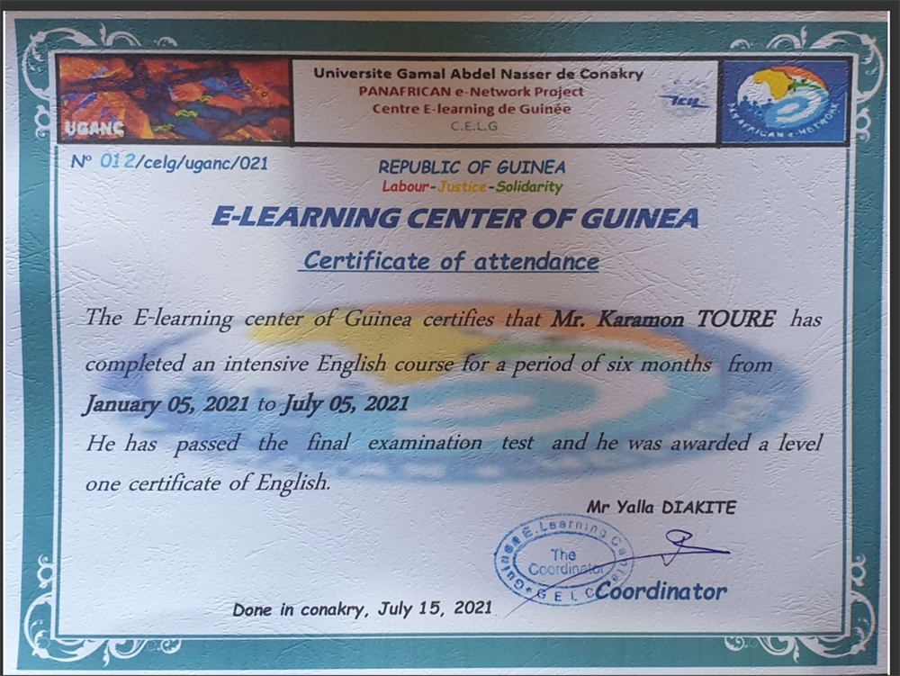 English certificate