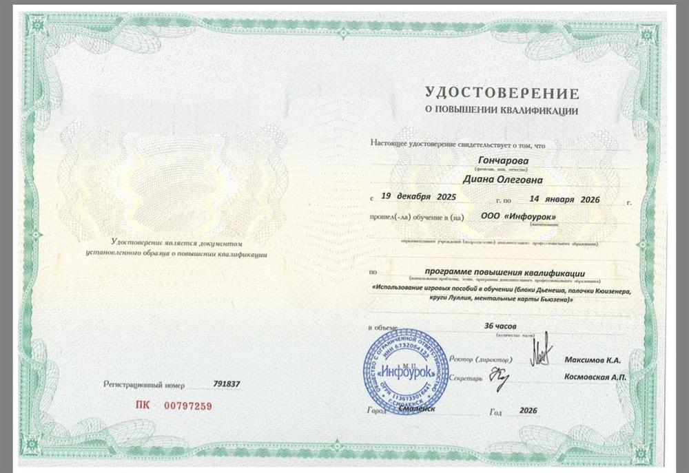 КПК "Использование игровых пособий в обучении (блоки Дьенеша, палочки Кюизенера, круги Луллия, ментальные карты Боюзена)"