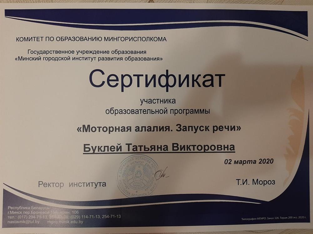 «Моторная алалия. Запуск речи»