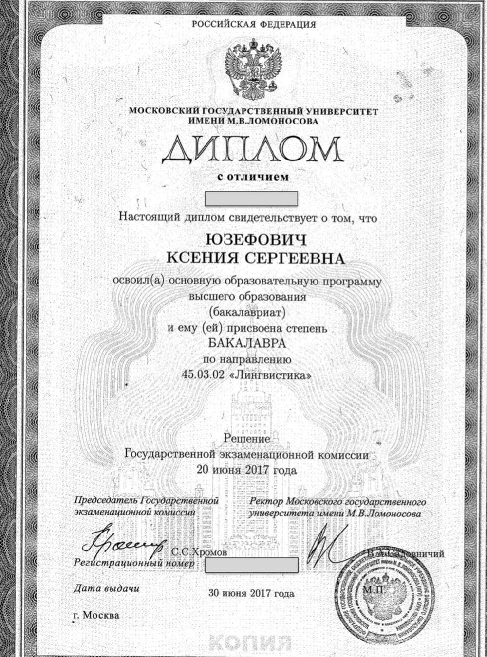диплом бакалавра