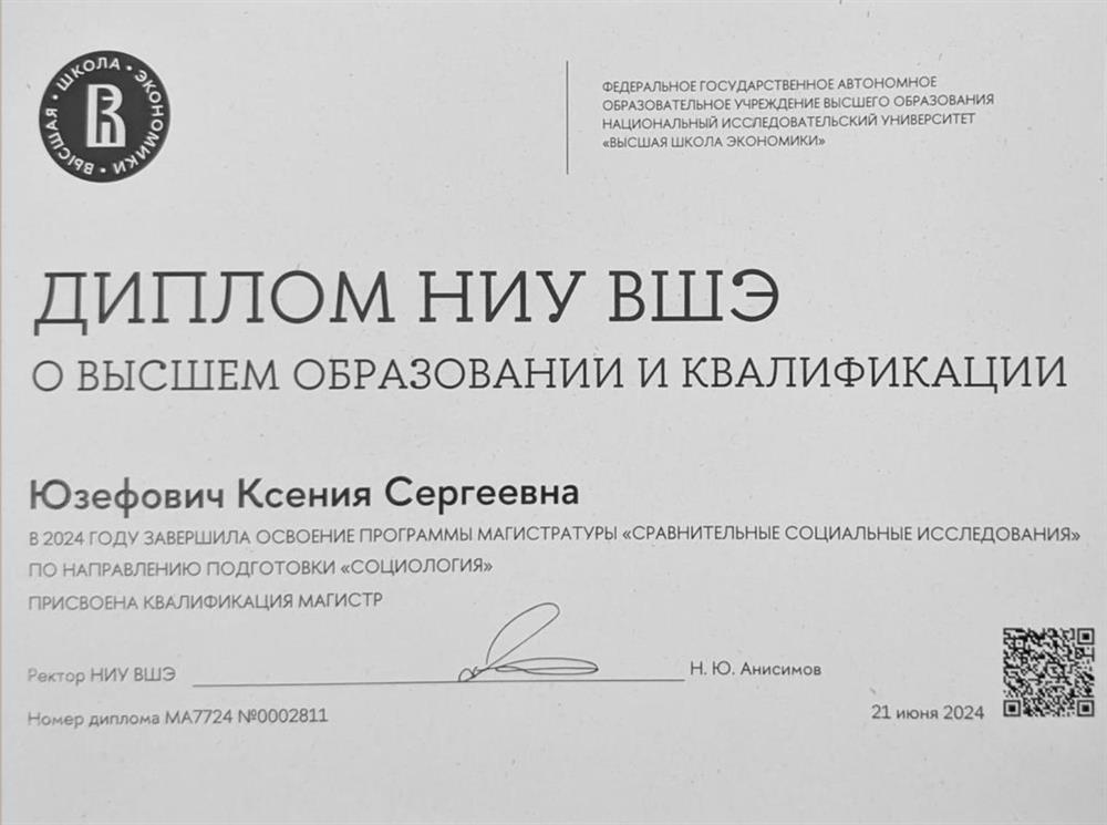 диплом магистра
