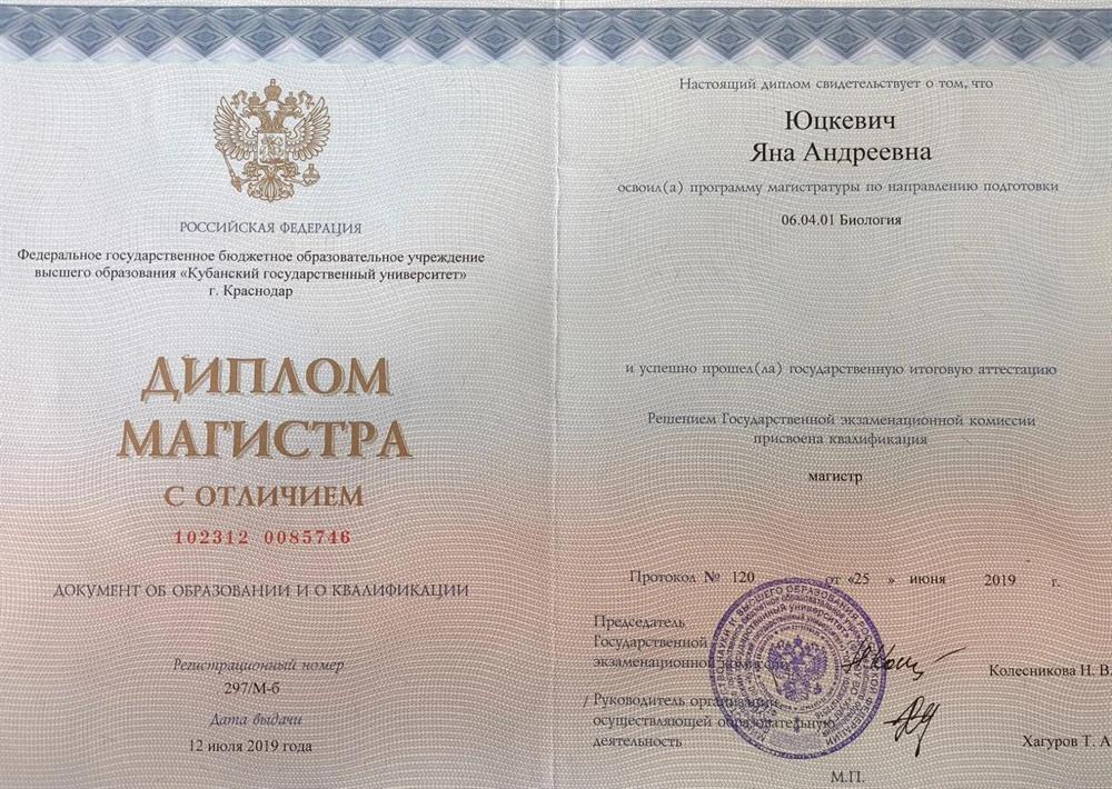 Диплом магистра, стр. 1