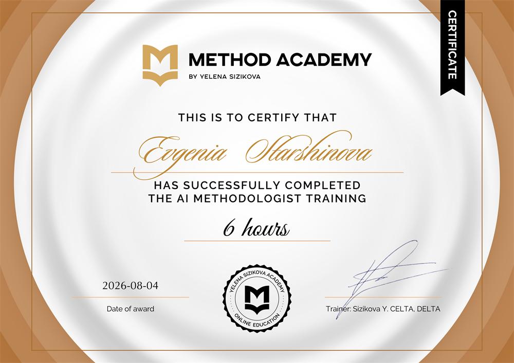 The AI methodologist training 