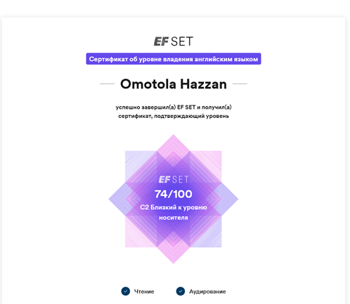EFSet Test of English