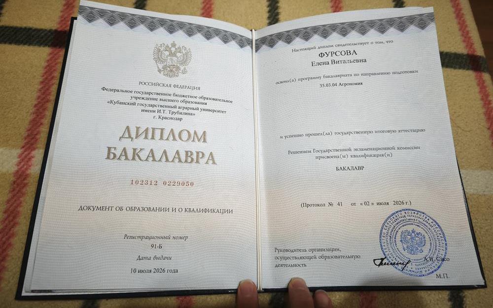Диплом о высшем образовании 
