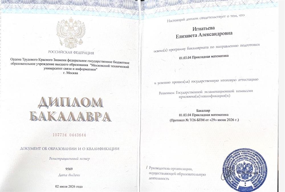 диплом бакалавра