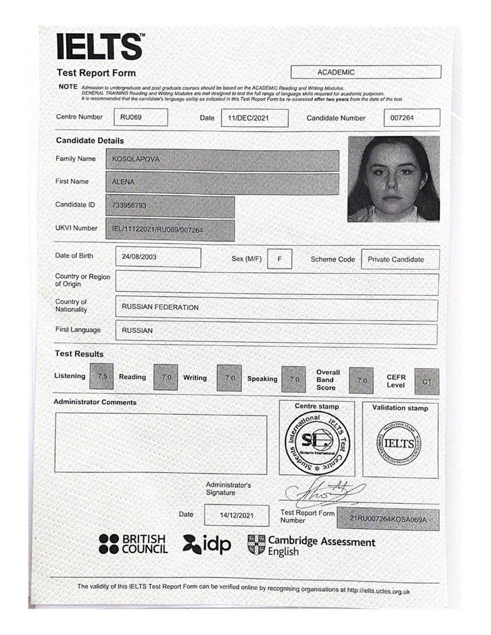 IELTS Academic