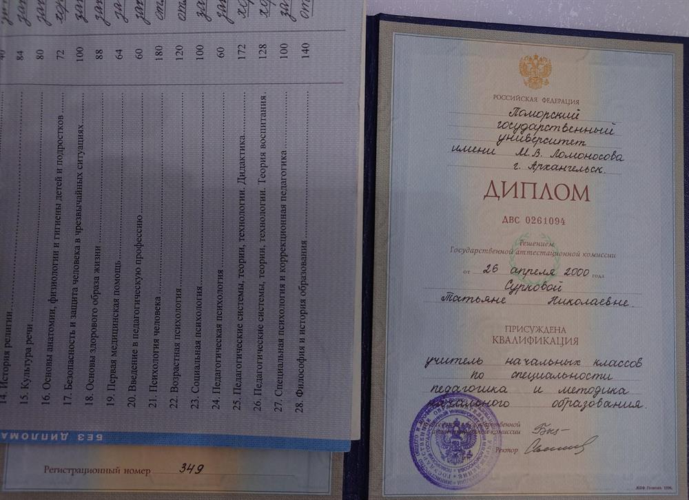 Высшее педпгогическое образование, ПГУ