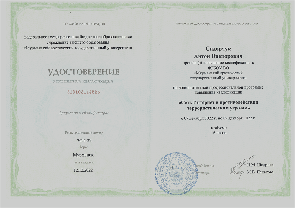 Сеть Интернет в противодействии террористическим угрозам