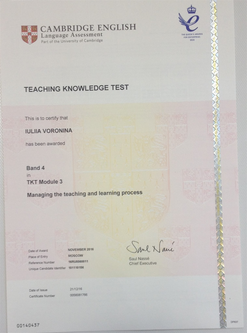 TKT Module 3 (Managing the the teaching and learning process)