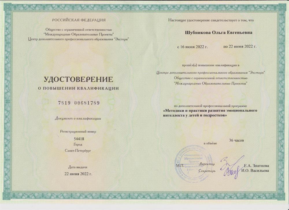 Центр дополнительного профессионального образования "Экстерн". Методики и практики развития эмоционального интеллекта у детей и подростков
