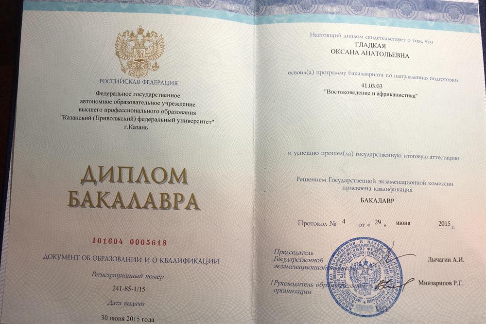 диплом бакалавра
